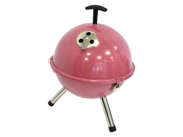 Holzkohlegrill Kugelgrill Tischmodell soft pink