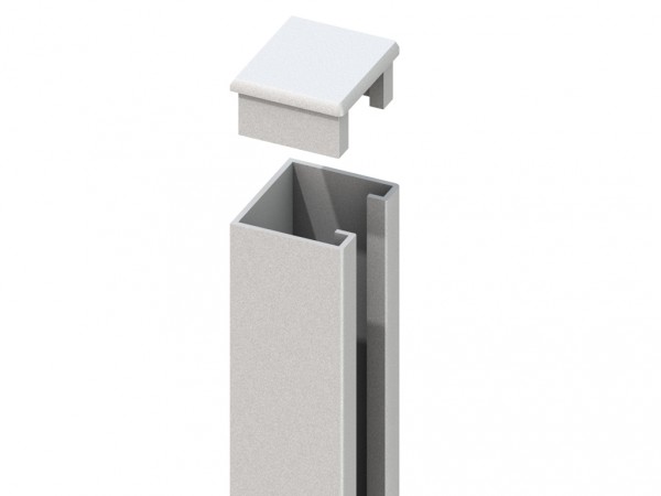 SYSTEM U-Montageprofil silber