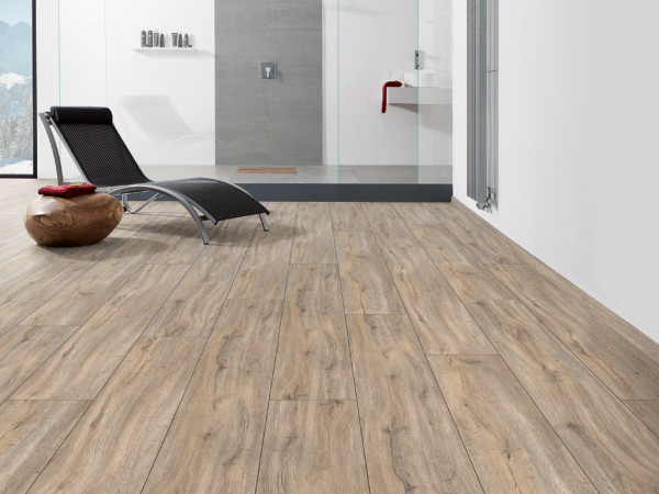 Designboden Steineiche Creme strukturiert "Disano Classic Aqua" Landhausdiele XL