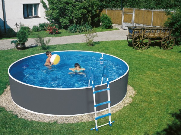 Poolset "Splash" grau mit Kartuschenfilter