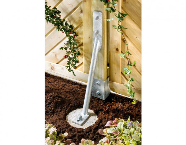Sturmanker KYRILL | Befestigung für Zaunpfosten | Gartenzaun-Zubehör