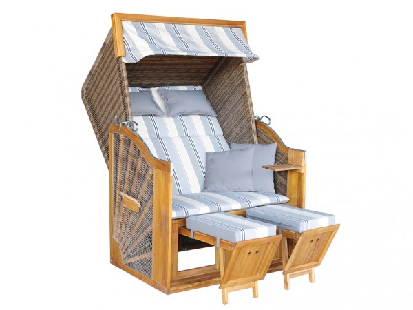 Strandkorb "Trendy Pure Greenline 120" walnut Design 663