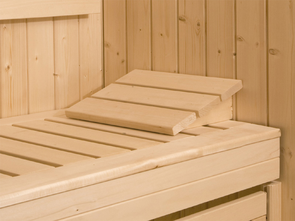 Sauna Massivholzsauna Turku 2 HT isolierte Holztür mit 
