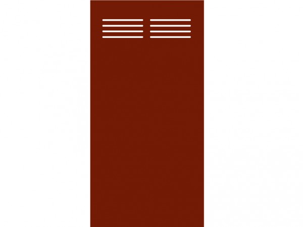 Sichtschutzelement Slot-Design BOARD rot