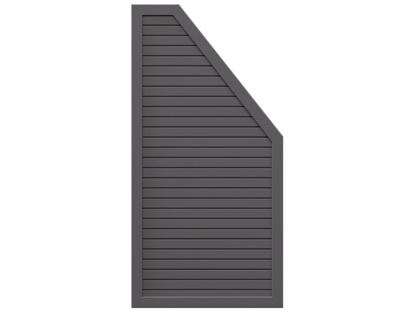 Sichtschutzzaun DESIGN RHOMBUS Abschlusselement Anthrazit