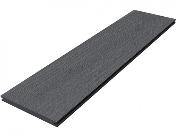 Terrassendiele WPC "Barfußdiele PREMIUM PLUS (Jumbo)" schiefergrau