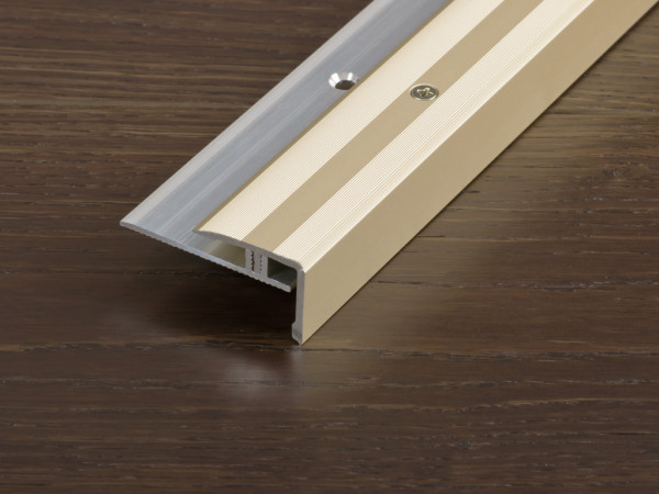 Treppenkantenprofil "PROSTEP" Aluminium eloxiert Champagne