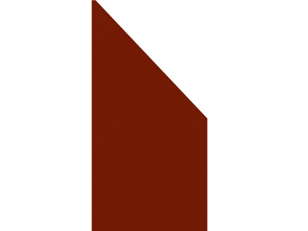 Anschluss-Sichtschutzelement BOARD rot