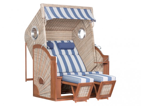 Strandkorb "Trendy Pure Cliff XL SUN 120" seashell Design 434