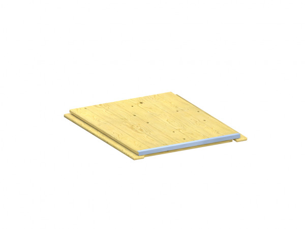 Mülltonnenbox Klappdeckel Fichte