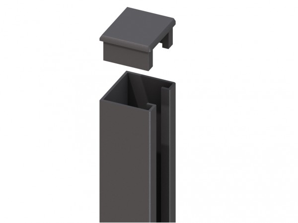 SYSTEM U-Montageprofil anthrazit