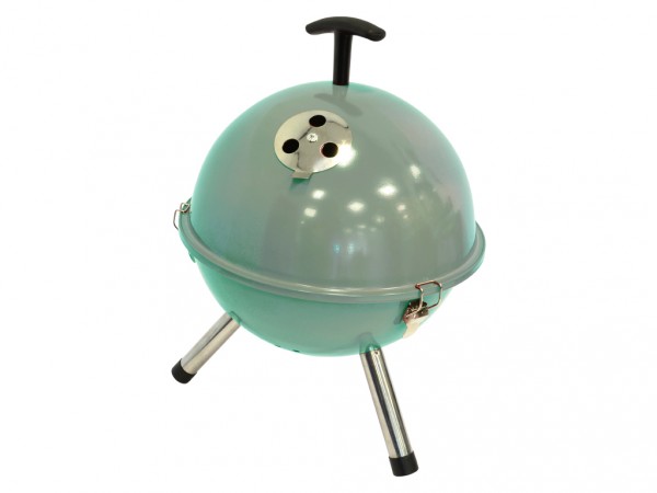 Holzkohlegrill Kugelgrill Tischmodell soft green